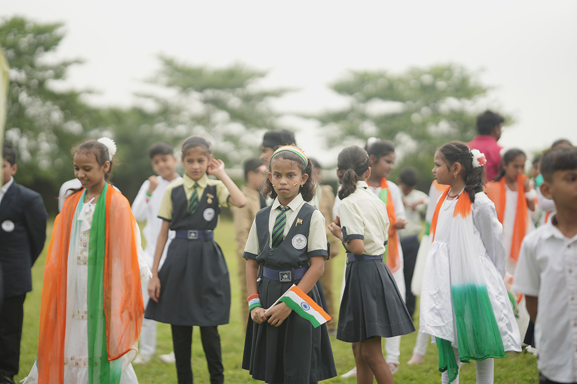 Students gathered for a group activity