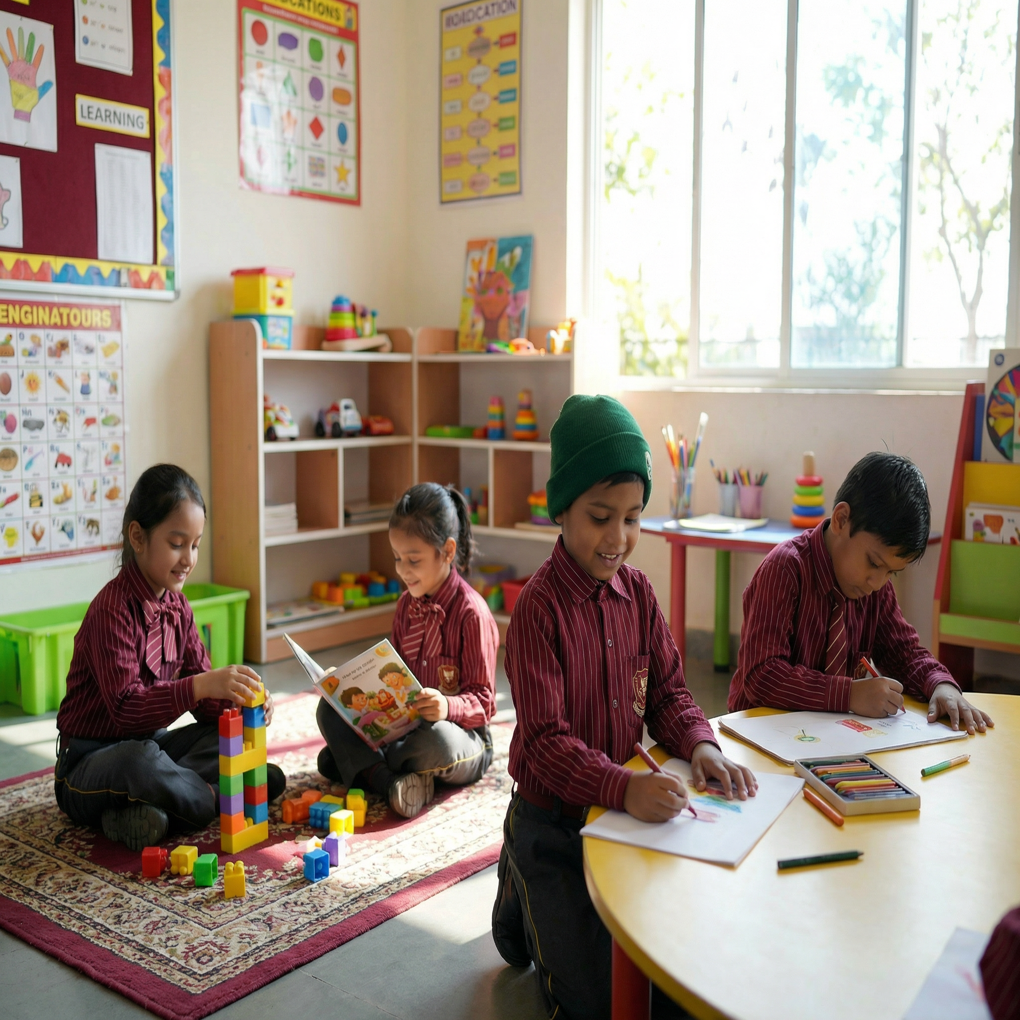 Classroom learning at the best school in Hazaribagh